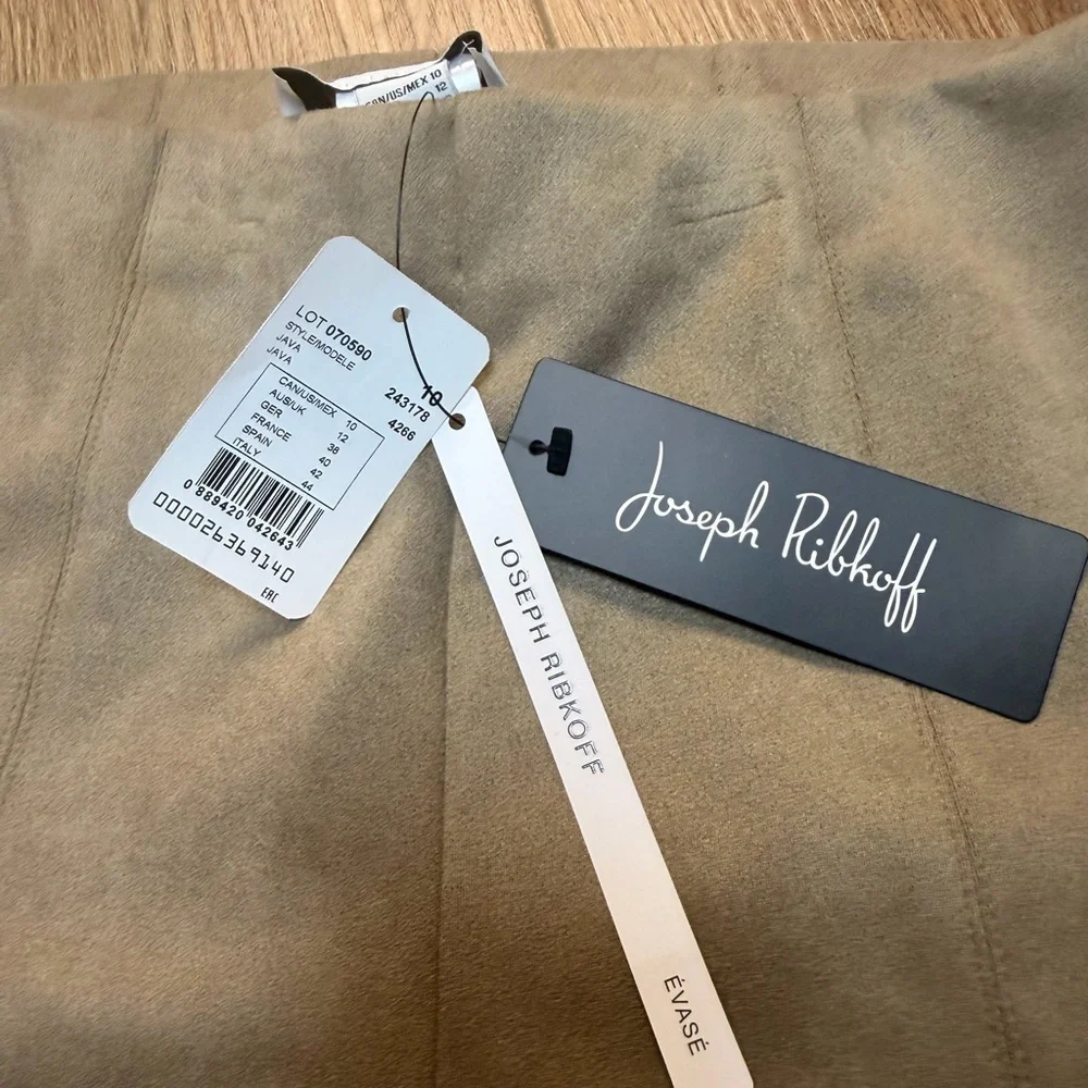 Joseph Ribkoff Hi Rise Scuba Crepe Java Brown Flare Trouser Pants NWT‎ Size 10